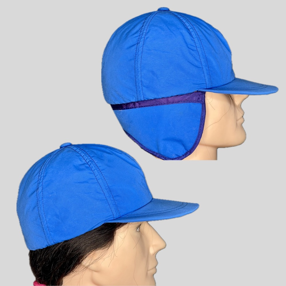 Vintage 1980’s Eddie Bauer Blue Thinsulate Gore-Tex Trapper Ear Flap Cap
